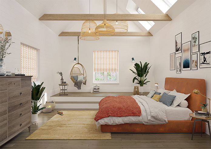 City Lines, Orange - Roman Blind - Image 8